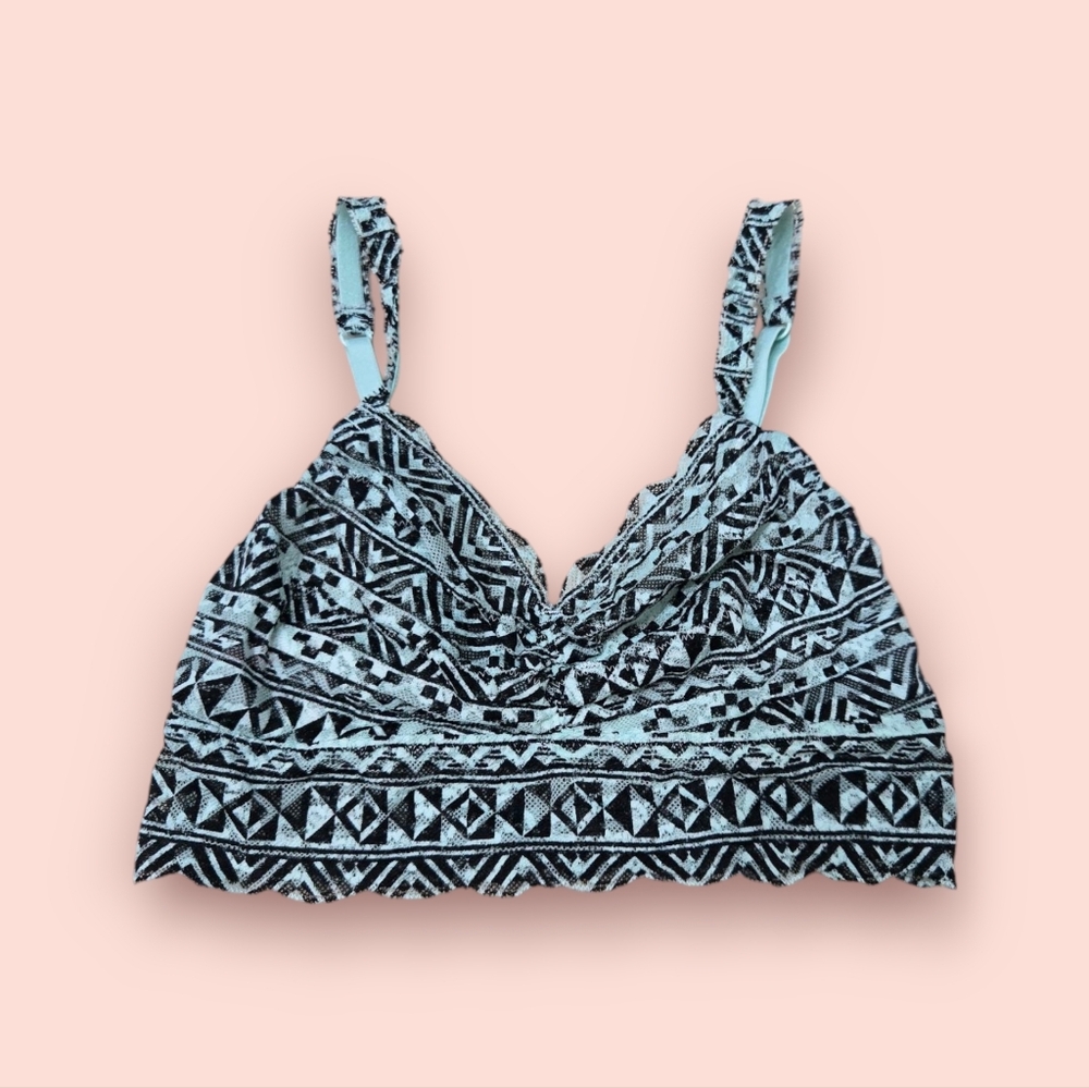 ❤️2/$18 Victoria's Secret PINK Unlined Lace Cotton Bra S